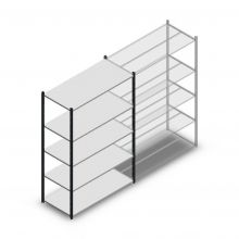 Fachbodenregal Medium Duty 2000x1300x600mm (hxbxt) 5 Ebenen anthrazit Anfangsregal