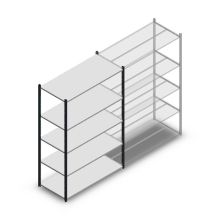 Fachbodenregal Medium Duty 2000x1300x600mm (hxbxt) 5 Ebenen anthrazit Anfangsregal