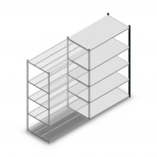 Fachbodenregal Medium Duty 2000x1300x700mm (hxbxt) 5 Ebenen anthrazit Anbauregal