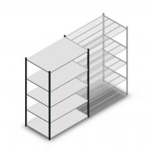 Fachbodenregal Medium Duty 2000x1300x800mm (hxbxt) 5 Ebenen anthrazit Anfangsregal