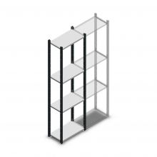 Fachbodenregal Medium Duty 2000x550x300mm (hxbxt) 4 Ebenen anthrazit Anfangsregal