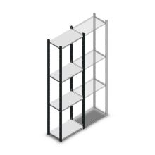 Fachbodenregal Medium Duty 2000x550x300mm (hxbxt) 4 Ebenen anthrazit Anfangsregal