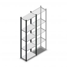 Fachbodenregal Medium Duty 2000x550x300mm (hxbxt) 5 Ebenen anthrazit Anfangsregal