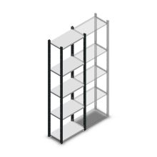 Fachbodenregal Medium Duty 2000x550x300mm (hxbxt) 5 Ebenen anthrazit Anfangsregal