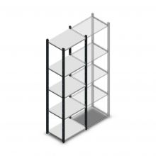 Fachbodenregal Medium Duty 2000x550x400mm (hxbxt) 5 Ebenen anthrazit Anfangsregal