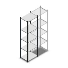 Fachbodenregal Medium Duty 2000x550x400mm (hxbxt) 5 Ebenen anthrazit Anfangsregal