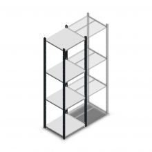 Fachbodenregal Medium Duty 2000x550x500mm (hxbxt) 4 Ebenen anthrazit Anfangsregal