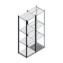 Fachbodenregal Medium Duty 2000x550x500mm (hxbxt) 4 Ebenen anthrazit Anfangsregal