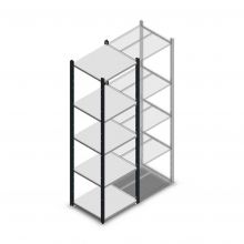 Fachbodenregal Medium Duty 2000x550x500mm (hxbxt) 5 Ebenen anthrazit Anfangsregal