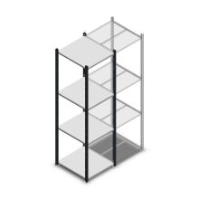 Fachbodenregal Medium Duty 2000x550x600mm (hxbxt) 4 Ebenen anthrazit Anfangsregal