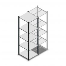 Fachbodenregal Medium Duty 2000x550x600mm (hxbxt) 5 Ebenen anthrazit Anfangsregal