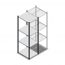 Fachbodenregal Medium Duty 2000x550x700mm (hxbxt) 4 Ebenen anthrazit Anfangsregal