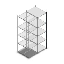 Fachbodenregal Medium Duty 2000x550x700 mm (HxBxT) 5 Ebenen anthrazit Anbauregal