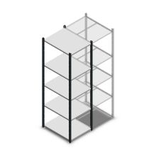 Fachbodenregal Medium Duty 2000x550x700mm (hxbxt) 5 Ebenen anthrazit Anfangsregal