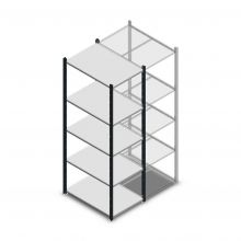 Fachbodenregal Medium Duty 2000x550x800mm (hxbxt) 5 Ebenen anthrazit Anfangsregal