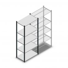 Fachbodenregal Medium Duty 2000x850x500mm (hxbxt) 5 Ebenen anthrazit Anfangsregal