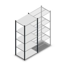 Fachbodenregal Medium Duty 2000x850x600mm (hxbxt) 5 Ebenen anthrazit Anfangsregal