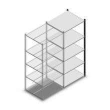 Fachbodenregal Medium Duty 2000x850x700 mm (HxBxT) 5 Ebenen anthrazit Anbauregal