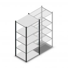 Fachbodenregal Medium Duty 2000x850x700mm (hxbxt) 5 Ebenen anthrazit Anfangsregal