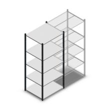Fachbodenregal Medium Duty 2000x850x700mm (hxbxt) 5 Ebenen anthrazit Anfangsregal