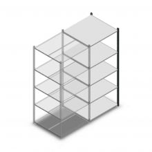 Fachbodenregal Medium Duty 2000x850x800mm (hxbxt) 5 Ebenen anthrazit Anbauregal