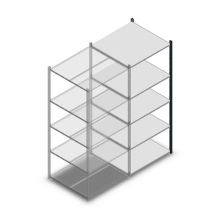 Fachbodenregal Medium Duty 2000x850x800mm (HxBxT) 5 Ebenen anthrazit Anbauregal