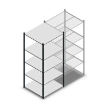 Fachbodenregal Medium Duty 2000x850x800mm (hxbxt) 5 Ebenen anthrazit Anfangsregal