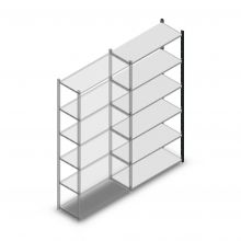 Fachbodenregal Medium Duty 2200x1000x400mm (hxbxt) 6 Ebenen Anthrazit Anbauregal