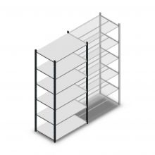 Fachbodenregal Medium Duty 2200x1000x600mm (hxbxt) 6 Ebenen anthrazit Anfangsregal