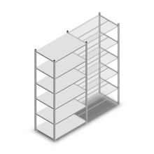 Fachbodenregal Medium Duty 2000x1000x600mm (hxbxt) 6 Ebenen verzinkt Anfangsregal