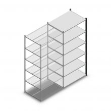 Fachbodenregal Medium Duty 2000x1000x700mm (hxbxt) 6 Ebenen anthrazit Anbauregal