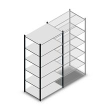 Fachbodenregal Medium Duty 2200x1000x700mm (hxbxt) 6 Ebenen anthrazit Anfangsregal