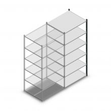 Medium Duty Fachbodenregal 2000x1000x800mm (hxbxt) 6 Ebenen anthrazit Anbauregal