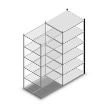 Fachbodenregal Medium Duty 2000x1000x800 mm (HxBxT) 6 Ebenen anthrazit Anbauregal