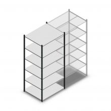 Fachbodenregal Medium Duty 2200x1000x800mm (hxbxt) 6 Ebenen anthrazit Anfangsregal