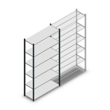 Fachbodenregal Medium Duty 2200x1150x400mm (hxbxt) 6 Ebenen anthrazit Anfangsregal
