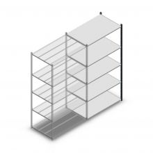 Medium Duty Fachbodenregal 2200x1150x700mm (hxbxt) 5 Ebenen anthrazit Anbauregal