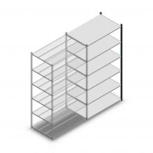 Fachbodenregal Medium Duty 2000x1150x700mm (hxbxt) 6 Ebenen anthrazit Anbauregal