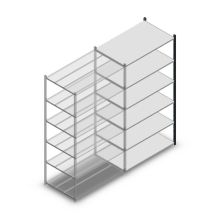 Fachbodenregal Medium Duty 2000x1150x700mm (HxBxT) 6 Ebenen anthrazit Anbauregal