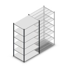 Fachbodenregal Medium Duty 2200x1150x800mm (hxbxt) 6 Ebenen anthrazit Anfangsregal
