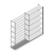Fachbodenregal Medium Duty 2000x850x400 mm (HxBxT) 6 Ebenen anthrazit Anbauregal