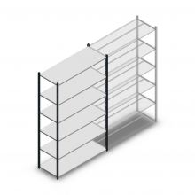 Fachbodenregal Medium Duty 2200x1300x500mm (hxbxt) 6 Ebenen anthrazit Anfangsregal