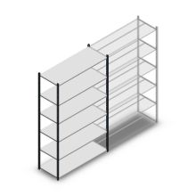 Fachbodenregal Medium Duty 2000x1300x500mm (hxbxt) 6 Ebenen anthrazit Anfangsregal