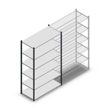 Fachbodenregal Medium Duty 2000x1300x600mm (hxbxt) 6 Ebenen anthrazit Anfangsregal