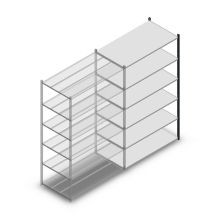 Fachbodenregal Medium Duty 2000x850x700 mm (HxBxT) 6 Ebenen anthrazit Anbauregal