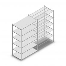 Fachbodenregal Medium Duty 2000x1300x700mm (hxbxt) 6 Ebenen verzinkt Anfangsregal