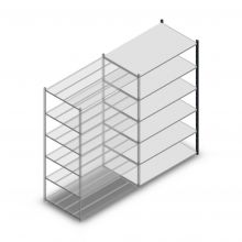 Fachbodenregal Medium Duty 2000x1300x800mm (hxbxt) 6 Ebenen anthrazit Anbauregal