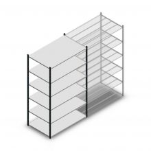 Medium Duty Fachbodenregal 2000x850x800mm (hxbxt) 6 Ebenen anthrazit Anfangsregal