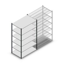Fachbodenregal Medium Duty 2000x1300x800mm (hxbxt) 6 Ebenen anthrazit Anfangsregal