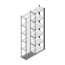 Fachbodenregal Medium Duty 2000x550x300mm (HxBxT) 6 Ebenen anthrazit Anbauregal